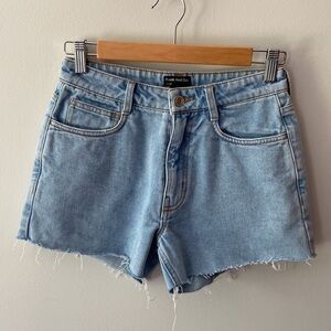 Frank and Oak Stevie Cutoff Shorts Faded Wash Size 25